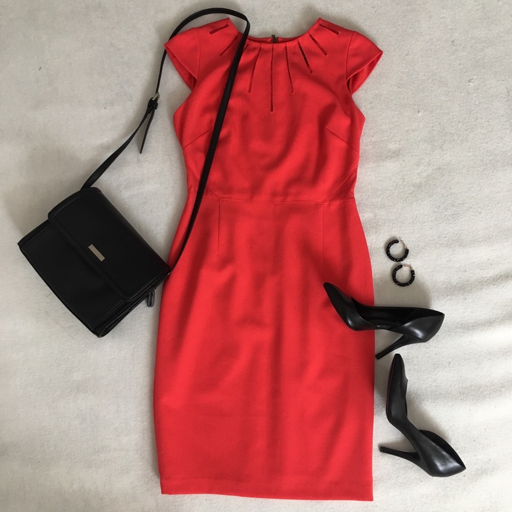 Adrianna Papell Red Cocktail Dress